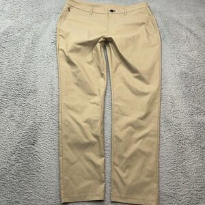 Public Rec Workday Pants Mens 38x32 Khaki Beige Performance Chino Straight Fit